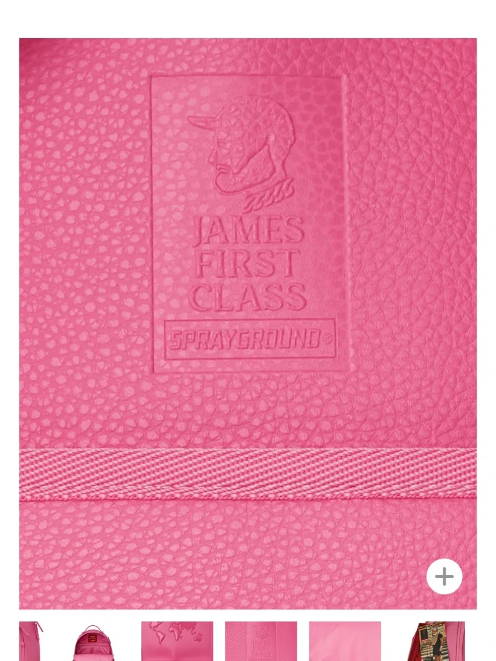 Sprayground Pink Embossed World Map Backpack (FIRM PRICE)
